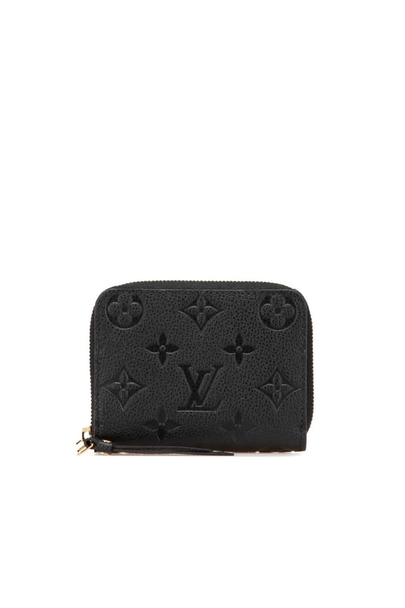 Pre-Owned Louis Vuitton Monogram Empreinte Zippy Coin Purse M60574 Noir Black Leather... (Good)