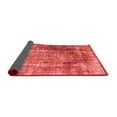 thumbnail image 2 of Ahgly Company Indoor Round Abstract Red Contemporary Area Rugs, 7' Round, 2 of 4