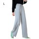 thumbnail image 1 of Pantalones de mujer Pantalón largo deportivo holgado informal de cintura alta con pierna ancha, Gris, L Noticed AP001457-03, 1 of 7