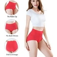 thumbnail image 3 of Culottes Taille Haute en Viscose pour Femmes, Douces et Respirantes, Culottes Couvrantes, 3 of 5