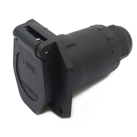 Replacement RV 7 Way Trailer Socket Vehicle 7 Pin Towing Light Connector Adapter