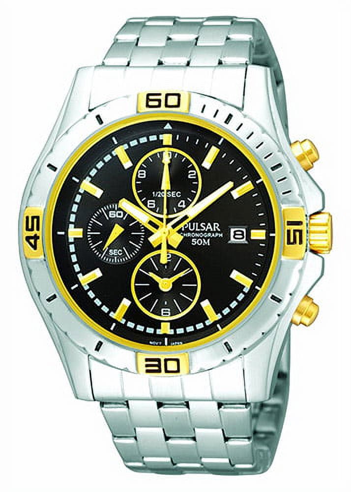 Pulsar PF8331 Men's Chronograph Stainless Steel Black Dial Watch