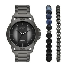 Fossil men's black diamond dress watch best sale
