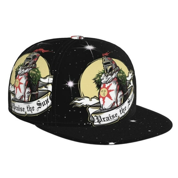 Dark Souls Solaire of Astora Adjustable Brim Bill Baseball Cap Adjustable Snapback Hat Hip Hop Cap Dad Hat Men Women