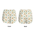 thumbnail image 5 of Lsque Giraffe And Elephant Printed Women's Running Shorts with Liner Pockets,Elastic Quick Dry Workout Athletic Gym Yoga Shorts,Womens High Waist Shorts-X-Large, 5 of 9