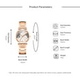 thumbnail image 2 of Relojes de moda para mujer, conjunto de caja de pulsera, reloj con esfera de hoja, relojes de pulsera para mujer, pulsera de estrella, 2 of 7