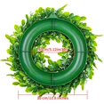 thumbnail image 2 of Gyouwnl Artificial Boxwood Wreath, 12" Artificial Green Leaves Wreath for Front Door Window Wall Hanging - Home Wedding Party Decoration, Spring Summer Christmas Decor, 2 of 8