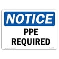 thumbnail image 1 of SignMission OS-NS-A-1824-L-17769 18 x 24 Po Panneau d'Affichage OSHA - PPE Requis, 1 of 1
