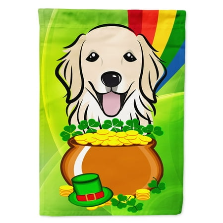 Carolines Treasures BB1949GF Golden Retriever St. Patricks Day Flag Garden Size   Small  multicolor