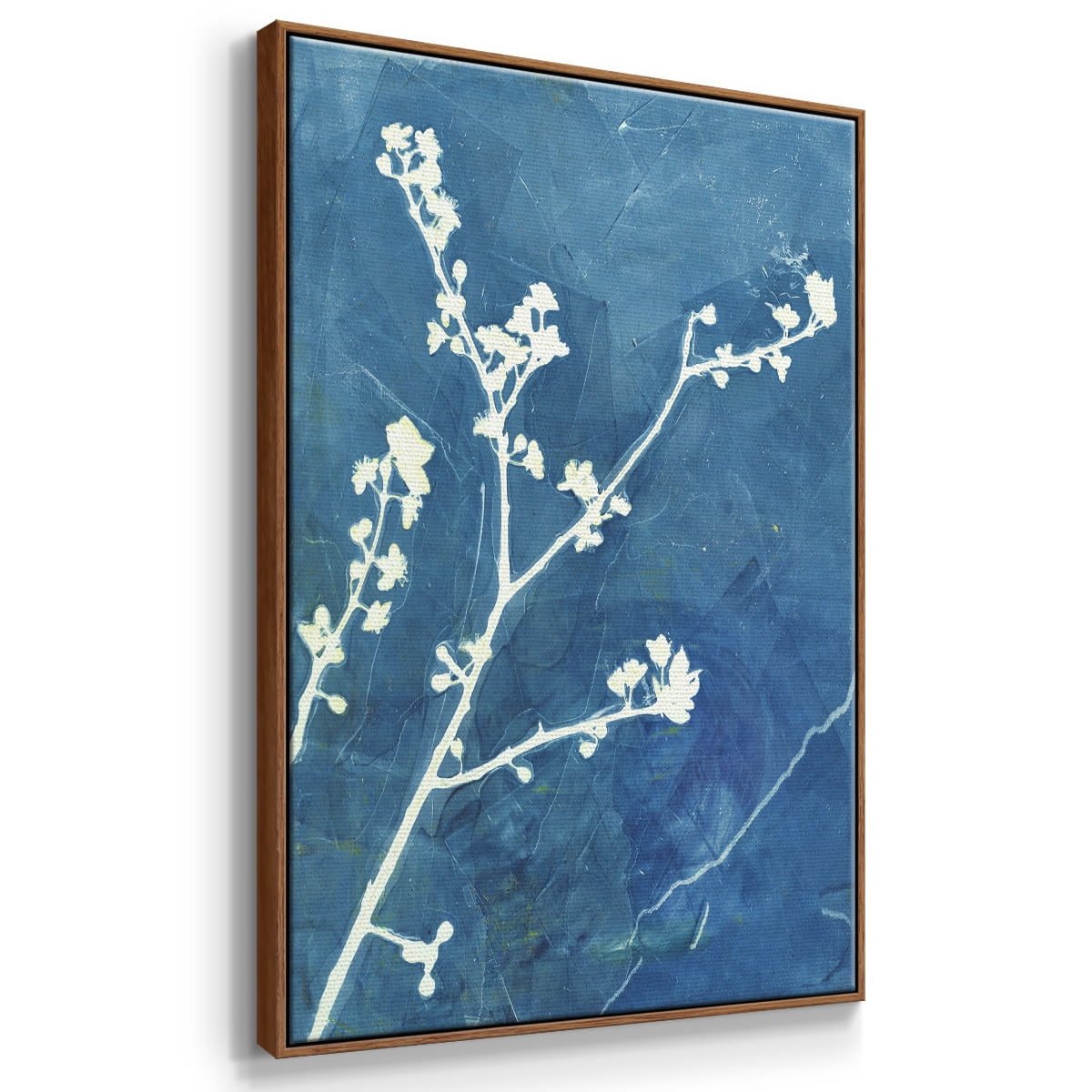 Believe Framed Premium Gallery Wrapped Canvas - Ready to Hang - 27 x 41 - Walnut Floating Frame
