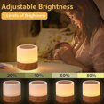 thumbnail image 3 of Night Light Mini Multicolor 360 Bedside Lamp Rechargeable Night Light with Touch Adjustable Brightness Remote Control, 3 of 5