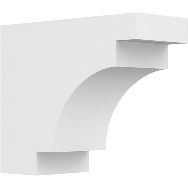 Ekena Millwork RFTP05X10X12MED 10 x 5 x 12 Po Standard de Qualité Architecturale PVC Queue de Chevron