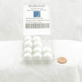 thumbnail image 2 of White 19mm Glass Marbles Pack of 10 Wondertrail, 2 of 2