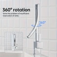 thumbnail image 2 of Chrome Waterfall Vanity Faucet Single Handle Bathroom Sink Basin Faucet 1 Hole, 2 of 9