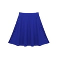 thumbnail image 4 of DPOIS Girls Knee Length High Waist A-Line Pleated Skater Skirt Blue 14, 4 of 7