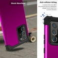 thumbnail image 4 of Samsung Note20 Ultra Case with Tempered Glass Screen Protector , Dteck Heavy Dual Layer Full Protection Rugged Shockproof Case For Samsung Galaxy Note 20 Ultra 5G, Purple, 4 of 8