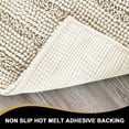 thumbnail image 3 of PrimeBeau 59x20 inch Oversize Non-Slip Long Striped Rugs for Powder Room, Ivory, 3 of 7