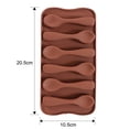 thumbnail image 2 of Molde de chocolate con forma de cuchara, herramientas para fondant y gelatina, silicona flexible, fácil de usar, apto para horno y congelador, material de calidad alimentaria para herramientas de, 2 of 7