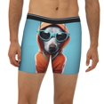 thumbnail image 2 of Salouo Cool Dog In Hoodie Pattern Men's Boxer Briefs, Soft & Breathable Underwear Elastic Waistband Briefs for Men,1-Pack, 2 of 7