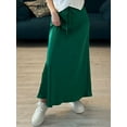 thumbnail image 3 of Long Black Satin Skirts For Women 2025 Spring Summer Straight Maxi Green Skirt Elegant Beige Women Satin Silk Skirts Long Brown, 3 of 6