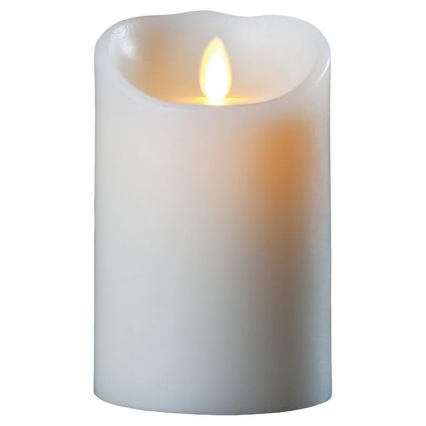 Luminara Flameless Candle Vanilla Scented Moving Flame Candle with