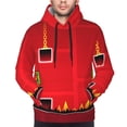thumbnail image 5 of Lsque Geometry Dash Pattern Casual Men's Hoodie,Hooded Sweatshirt with Kangaroo Pocket,Pullover Hoodie-Small, 5 of 8