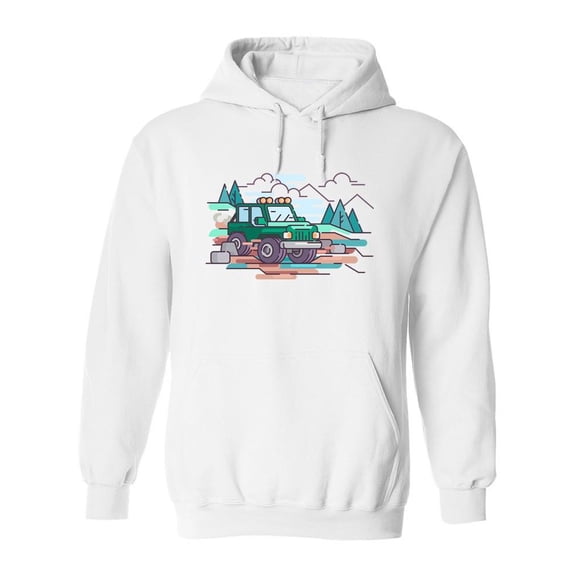 Mountain Trip Design Hoodie Men -Image by Shutterstock, Male Medium