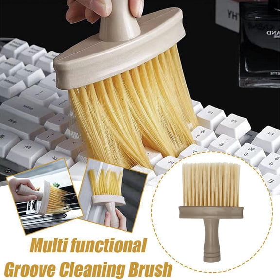 HAVELOR Small Detail Cleaning Brush, 13.5x10x2 in, Reaches Tight Corners and Crevices, Perfect for Windows, Keyboards, and Car Interiors(yellow,1pcs)