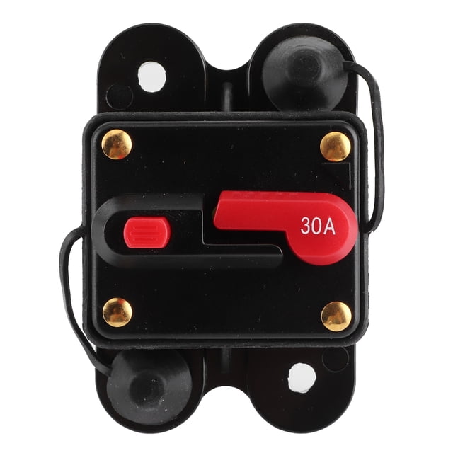 Sonew Fydun Auto Circuit Breaker Car Audio System Fuseholder Automatic Circuit Breaker 12V‑24V DC Auto Boat Stereo Protection