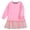 Pink, variant on Girls Sweatshirt Dress with Mesh Skirt Size 6, Long Sleeve Casual Fashion Crew Neck Fall Dress for Girls Pink