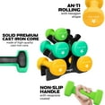 thumbnail image 2 of Yes4All 3-5-8 LBS Set of Neoprene Coated Dumbbells, Pair of Hand Weights for Women, Various Weight Options and 15 Color Choices with Plastic Rack, 2 of 6