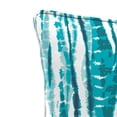 thumbnail image 4 of Jordan Manufacturing 16" x 16" Shibori Tie-Dye Teal Abstract Square Outdoor Throw Pillow with Welt (2 Pack), 4 of 8