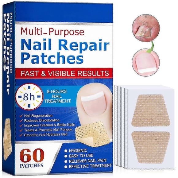 Nail Repair Patches, Nail Fungus Treatments, Waterproof and Breathable Split Nail Repair Foot Care Toenail Patches