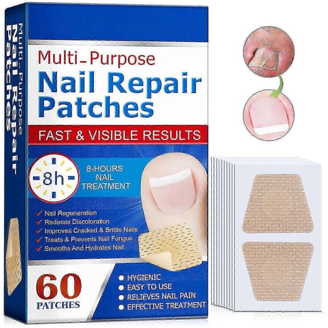 Nail Repair Patches, Nail Fungus Treatments, Waterproof and Breathable Split Nail Repair Foot Care Toenail Patches