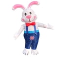 thumbnail image 4 of Disfraz Inflable de Conejito de Pascua de Dos Piezas, Disfraz Inflable para Eventos, Cosplay, Regalo para Adultos, Blanco, 4 of 5