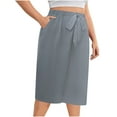 thumbnail image 1 of StSilkitty Wide Leg Shorts for Womens Plus Size High Waist Drawstring Elastic Knee Length Shorts with Pockets, 1 of 5