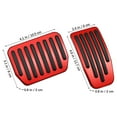 thumbnail image 3 of Miangastore 2 Pcs Car Pedals Brake Pedal Pad Auto Brake Pads Car Pedals Covers Gas Fuel Brake Pads Compatible With Tesla Model 3/Y, 3 of 8