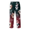 thumbnail image 5 of Hearthz Men's Flannel Pajama Pants Christmas Pajama Pants Men Winter Warm Plush Fluffy Sleep Pants for Men with Pockets, 5 of 6