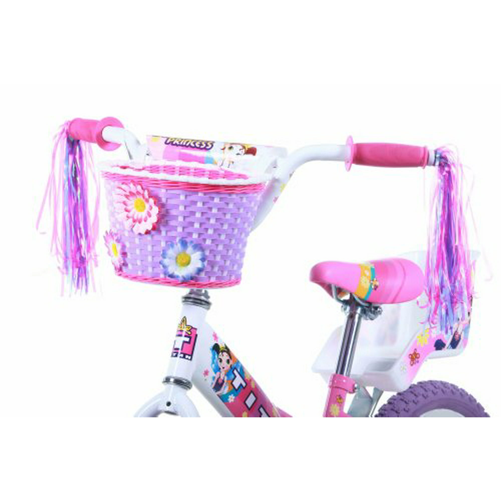 Titan Flower Princess Girl's 16" Wheel Deluxe BMX Bike With Training