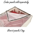 thumbnail image 5 of Household Essentials Cedarline Blanket Storage Bag, Heavy-Duty Cotton Canvas Bag with Clear PEVA Top, Durable Double Zipper, Breathable and Snag Resistant, Natural, 5 of 5