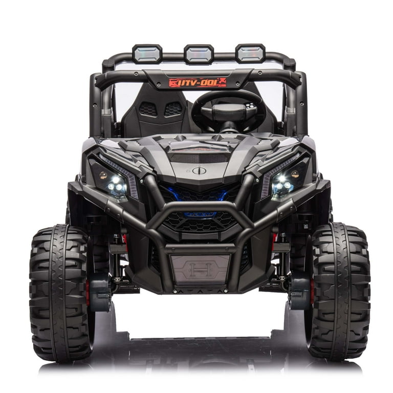 JOYRACER 4WD 24V Ride On Toy Car with Dual Seats, 4x200W