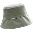 thumbnail image 6 of CoCopeaunts Plain Bucket Hat Sunscreen Sunscreen Outdoor Packable Fisherman Hat Female Casual Wild Wear Solid Color Sun Cap, 6 of 8