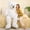 White, variant on Tezituor 59” Teddy Bear Stuffed Animal Jumbo Bear Plush Toy With Bow-Tie