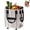 Silver, variant on Reusable Grocery Bag on Wheel, Barrier-Free Transportation of Items, Foldable Shopping Cart with Wheels, Can Carry up to 67 Pounds, Suitable for Groceries, Laundry, Camping and Moving.