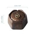 thumbnail image 3 of Yuungoou Ashtray With Lid, Ceramic Ashtray Windproof, Small Decorative Ashtray For Cigarettes Outdoor, Cigar Ashtrays Decoration-brown-11x11x8.5cm, 3 of 7