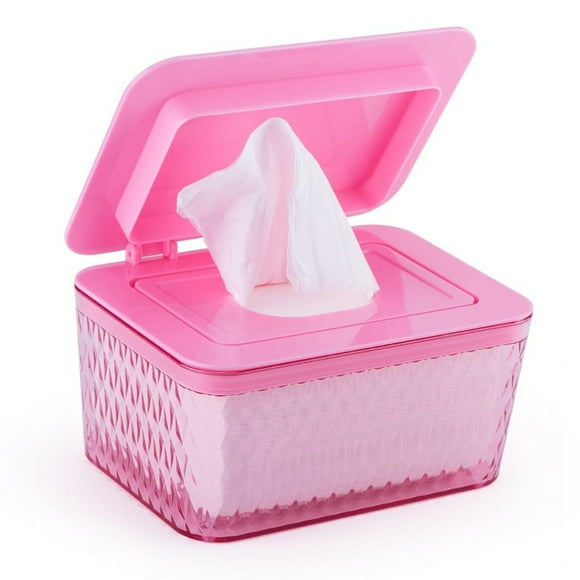 1pc Large Capacity Wipes Dispenser Box - Dustproof Wipes Case with Lid for Reusable Bathroom Storage of Napkins, Nappies, Paper Tissues, and Diapers