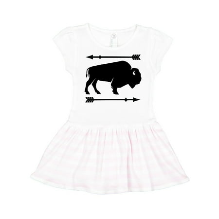 

Inktastic Buffalo Cute Animal Western Gift Toddler Girl Dress