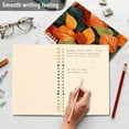 thumbnail image 4 of FORMRS 1-Subject Spiral Notebook 8" x 5" College Ruled 60 Refillable Sheet A5 Hard Cover, 2 Pack, Colorful Leaves, 4 of 7