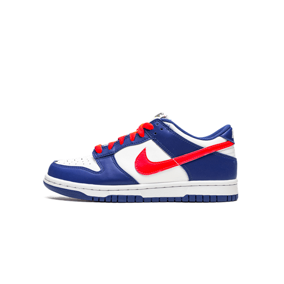 NIKE GRADE SCHOOL Dunk Low GS "Bright Crimson / Game Royal" CW1590 104 from Stadium Goods