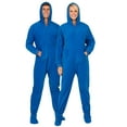thumbnail image 3 of Footed Pajamas - Family Matching Skydriver Blue Hoodie One Pieces for Boys, Girls, Men, Women and Pets - Adult - Small2X/Dbl Wide (Fits 5'3 - 5'6"), 3 of 7